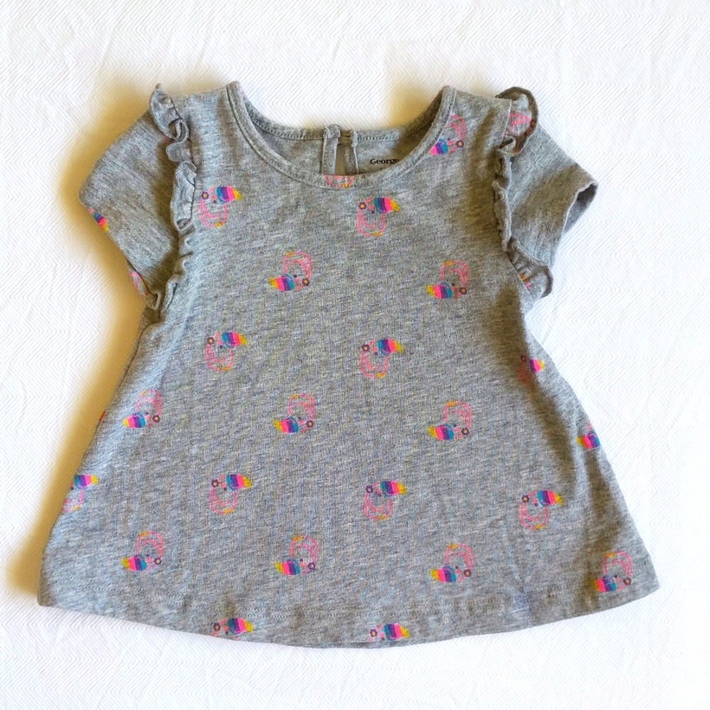 george super soft tropical bird swing top 12 months baby girl